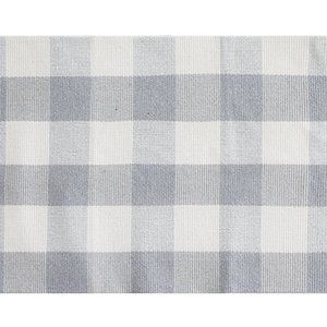 Grey-White Buffalo Plaid Area Rug 24 x 35 Inch Small Carpet